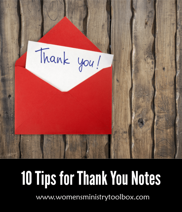 10 Tips for Thank You Notes