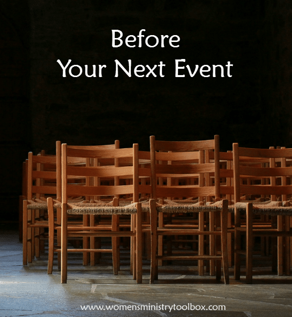 Before Your Next Event