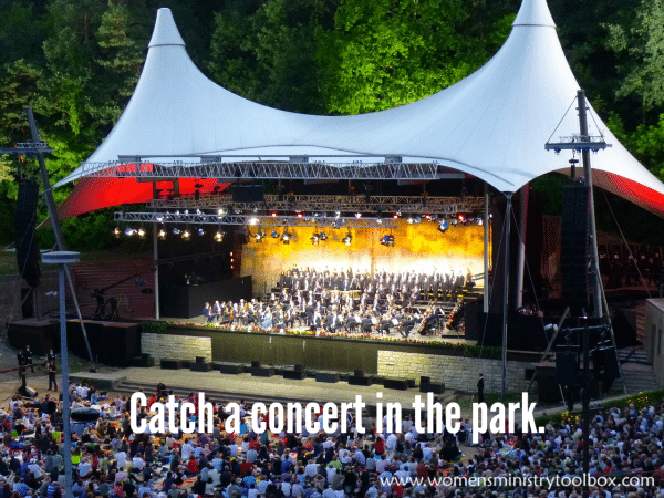Catch a concert in the park.