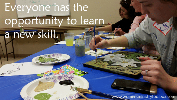 Everyone has the opportunity to learn a new skill