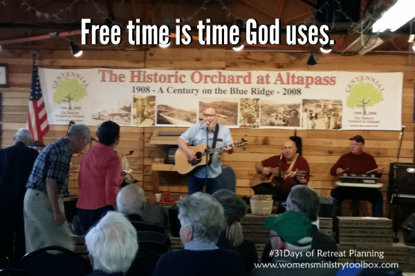 Free time is time God uses.