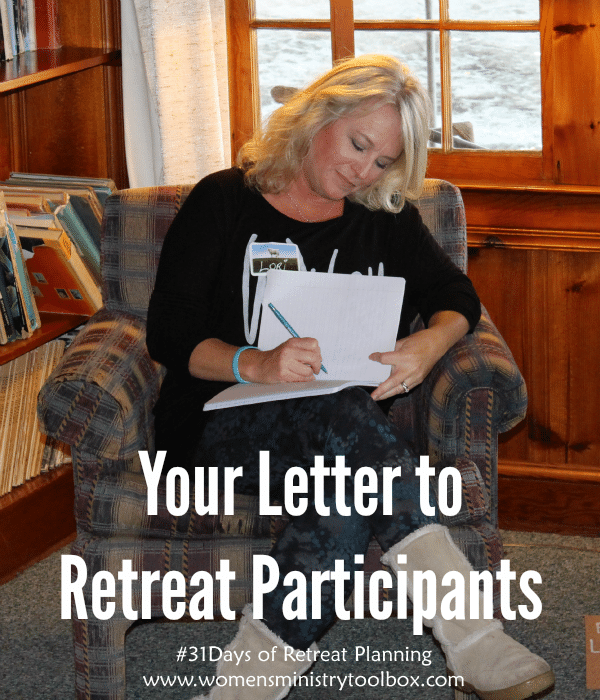 Your Letter to Retreat Participants